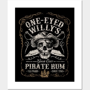 One Eyed Willy's Goon Cover Pirate Rum Posters and Art